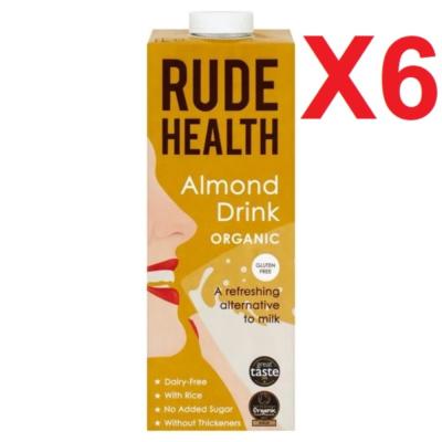 루드헬스 [영국발송] 영국산 1L 6팩 총 6L 루드헬스 아몬드 드링크 Rude Health Almond Drink